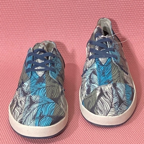 Toms Mens Palm Leaf Pattern Multi Colored Lace Up Casual Sneaker Shoes - Sz 11.5 - Picture 3 of 13